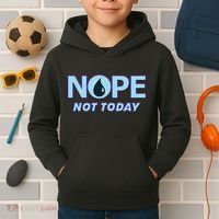 Nope Not Today Magic Tcg Blue Funny Kids Hoodie thumb 2