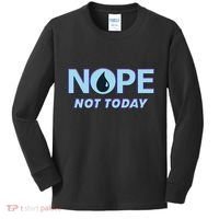 Nope Not Today Magic Tcg Blue Funny Kids Long Sleeve Shirt thumb 0