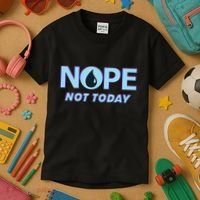 Nope Not Today Magic Tcg Blue Funny Kids T-Shirt thumb 3