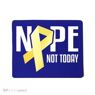 Nope Not Today Sarcoma Bone Cancer Yellow Support Ribbon Cool Gift Mousepad