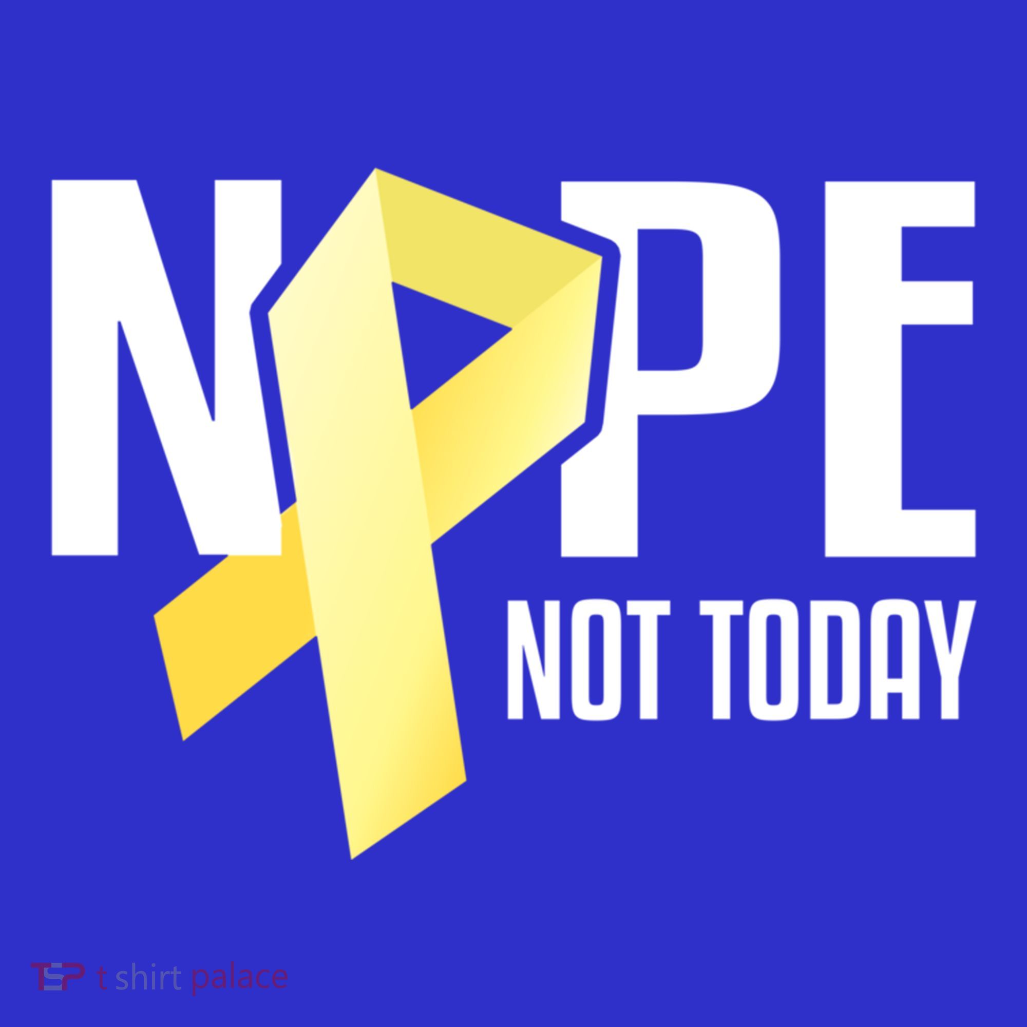 Nope Not Today Sarcoma Bone Cancer Yellow Support Ribbon Cool Gift Baby Bodysuit