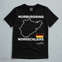 Nurburgring Nordschleife Track Outline Race Fan Funny Quote T-Shirt thumb 5