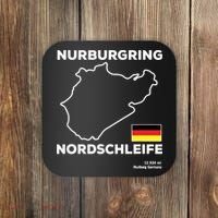 Nurburgring Nordschleife Track Outline Race Fan Funny Quote Coaster thumb 0