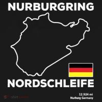 Nurburgring Nordschleife Track Outline Race Fan Funny Quote Women's Tank Top thumb 5