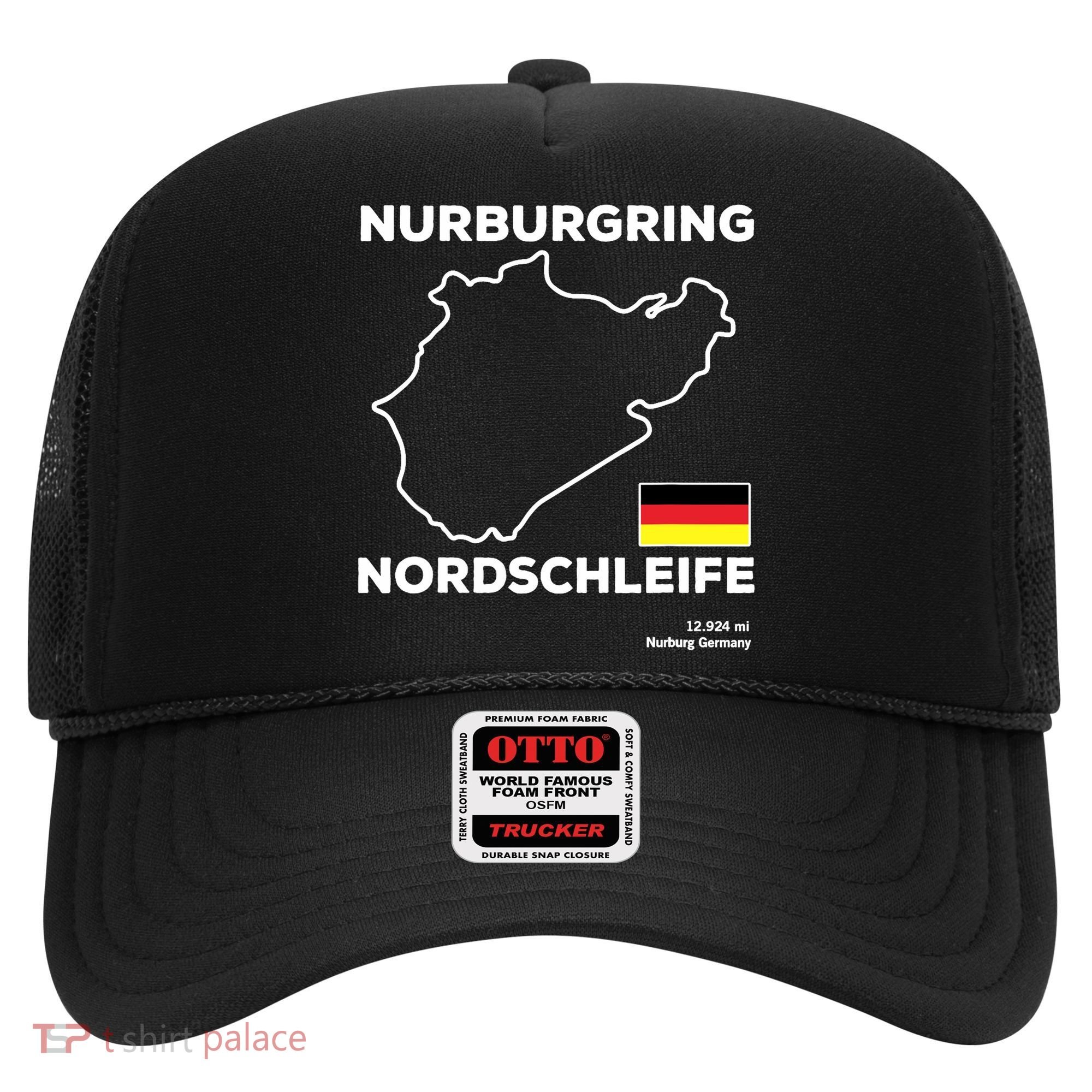 Nurburgring Nordschleife Track Outline Race Fan Funny Quote Hat