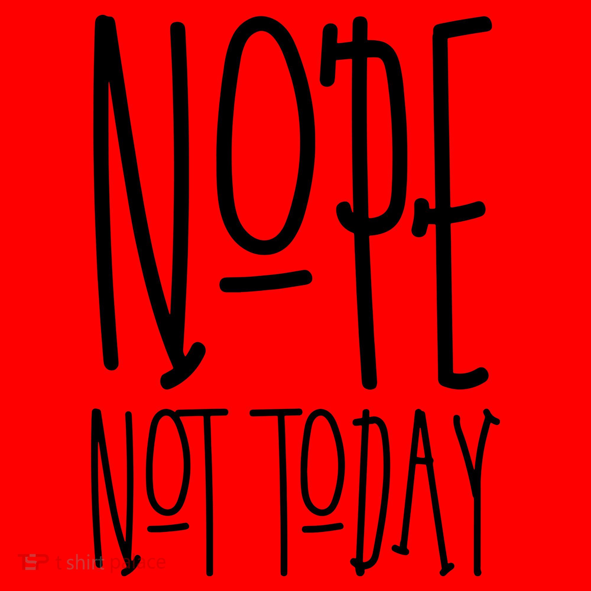 Nope Not Today Santa Hat