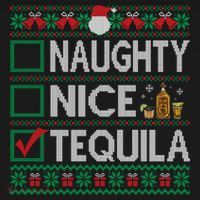 Naughty Nice Tequila Christmas List Tequila Ugly Sweater Gift Doggie Tank thumb 4
