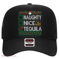 Naughty Nice Tequila Christmas List Tequila Ugly Sweater Gift Hat thumb 0