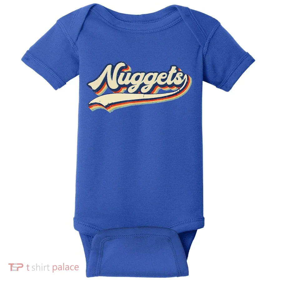 Nuggets Name Vintage Retro Baby Bodysuit