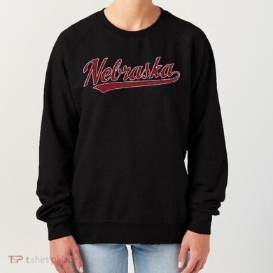 Nebraska NE Vintage Sports Design Retro Script Women's Sweatshirt