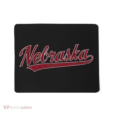 Nebraska NE Vintage Sports Design Retro Script Mousepad