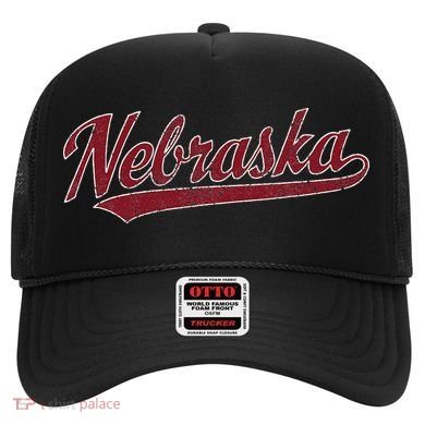 Nebraska NE Vintage Sports Design Retro Script Hat