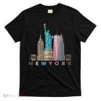 Nyc New York City Skylines Statue Of Liberty T-Shirt thumb 0