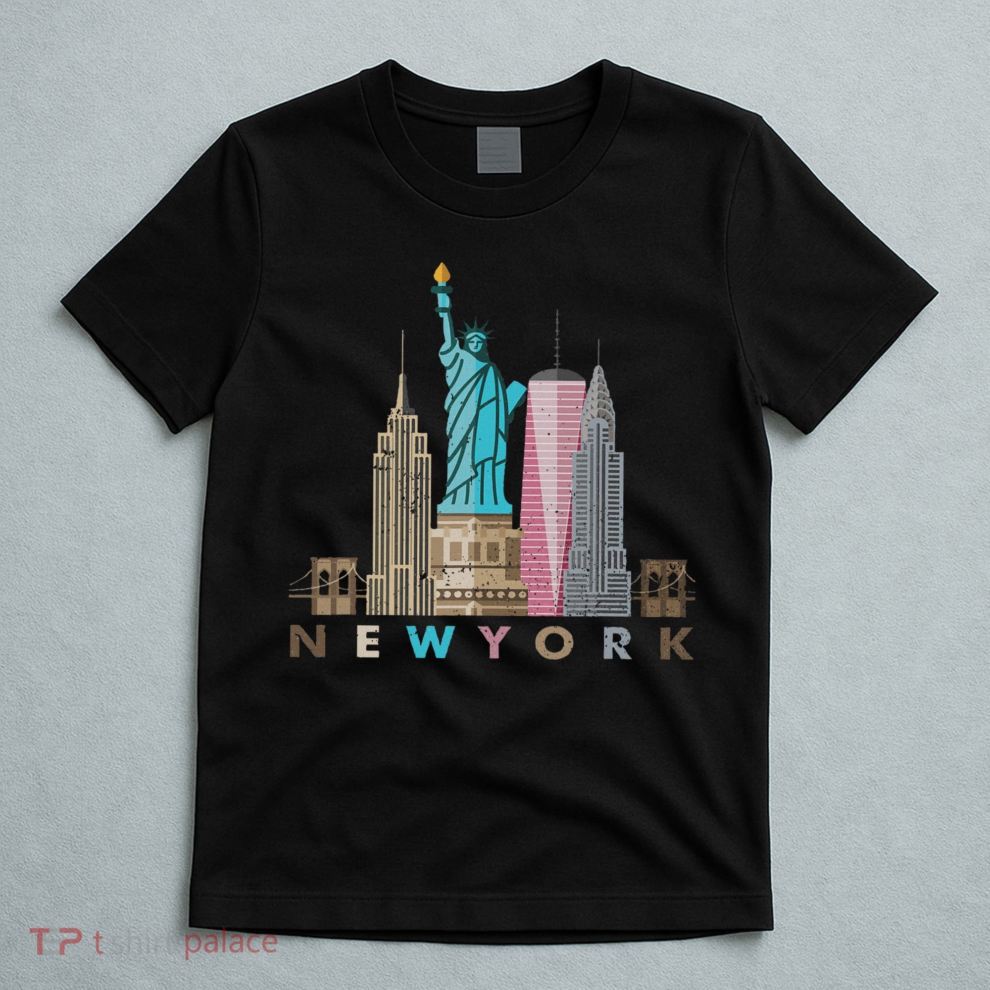 Nyc New York City Skylines Statue Of Liberty T-Shirt