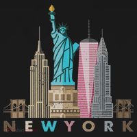 Nyc New York City Skylines Statue Of Liberty Women's Hoodie thumb 2
