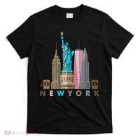 Nyc New York City Skylines Statue Of Liberty T-Shirt thumb 0