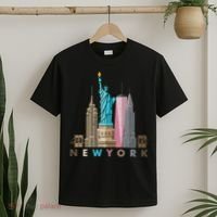 Nyc New York City Skylines Statue Of Liberty T-Shirt thumb 2