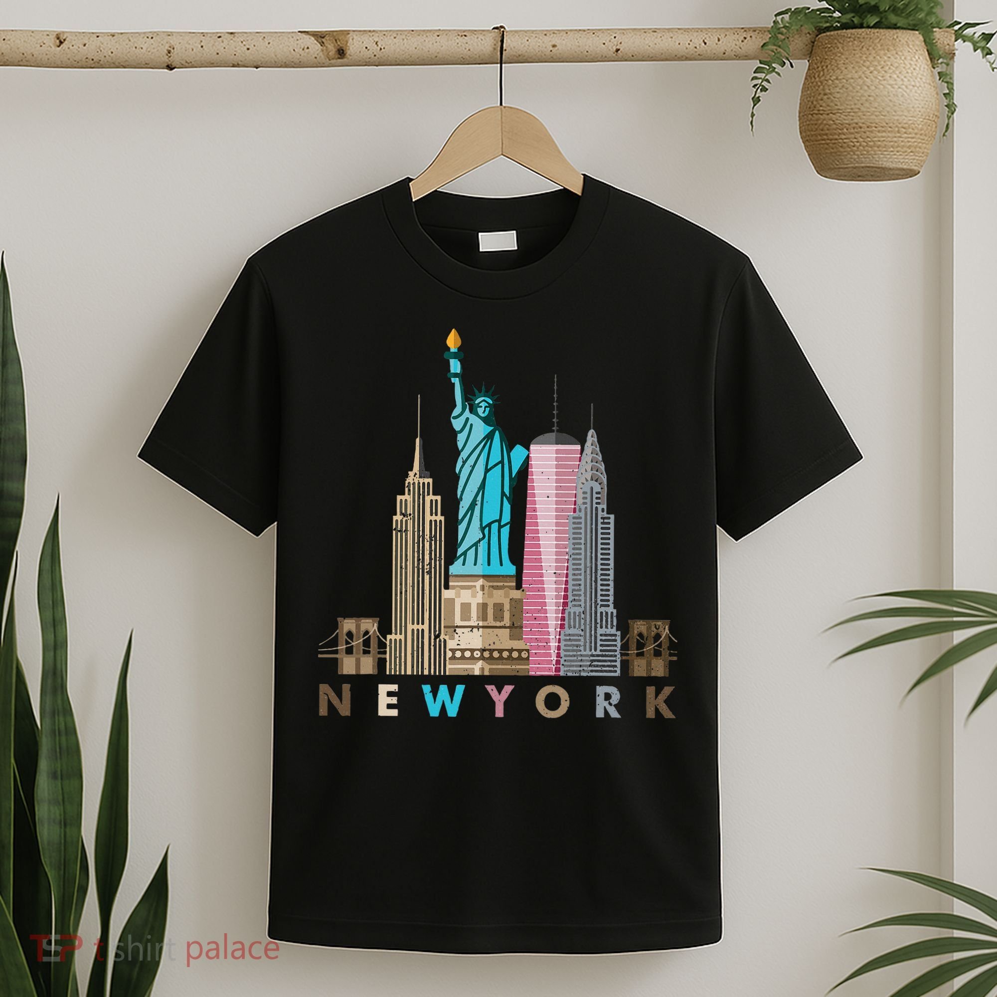 Nyc New York City Skylines Statue Of Liberty T-Shirt