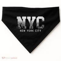 Nyc New York City Skyline Souvenir USA-Made Doggie Bandana thumb 0