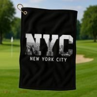 Nyc New York City Skyline Souvenir Golf Towel thumb 1