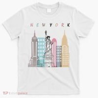 NYC New York City Manhattan skylines statue of liberty T-Shirt thumb 0