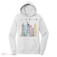 NYC New York City Manhattan skylines statue of liberty Women's Hoodie thumb 0
