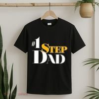 No 1 Step Dad Father's Day T-Shirt thumb 2