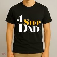 No 1 Step Dad Father's Day T-Shirt thumb 3