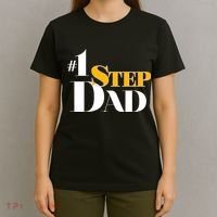 No 1 Step Dad Father's Day T-Shirt thumb 4
