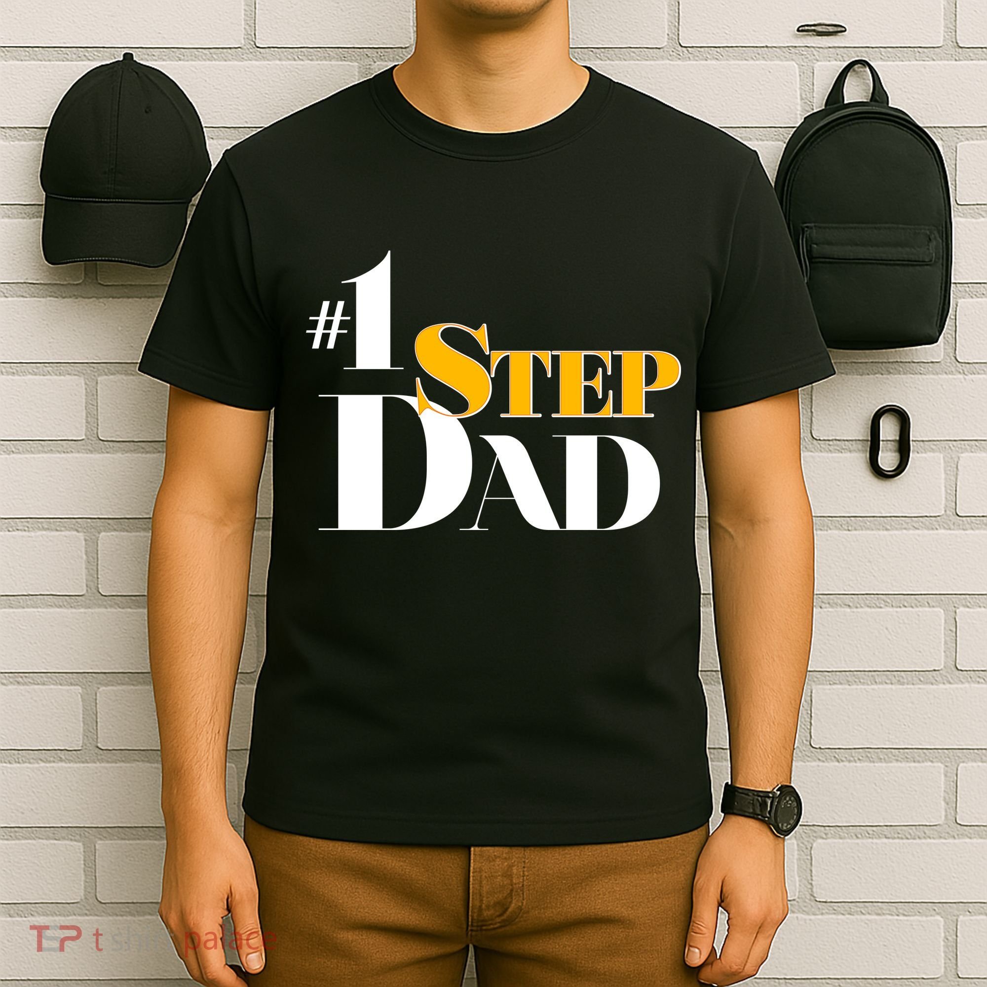 No 1 Step Dad Father's Day T-Shirt