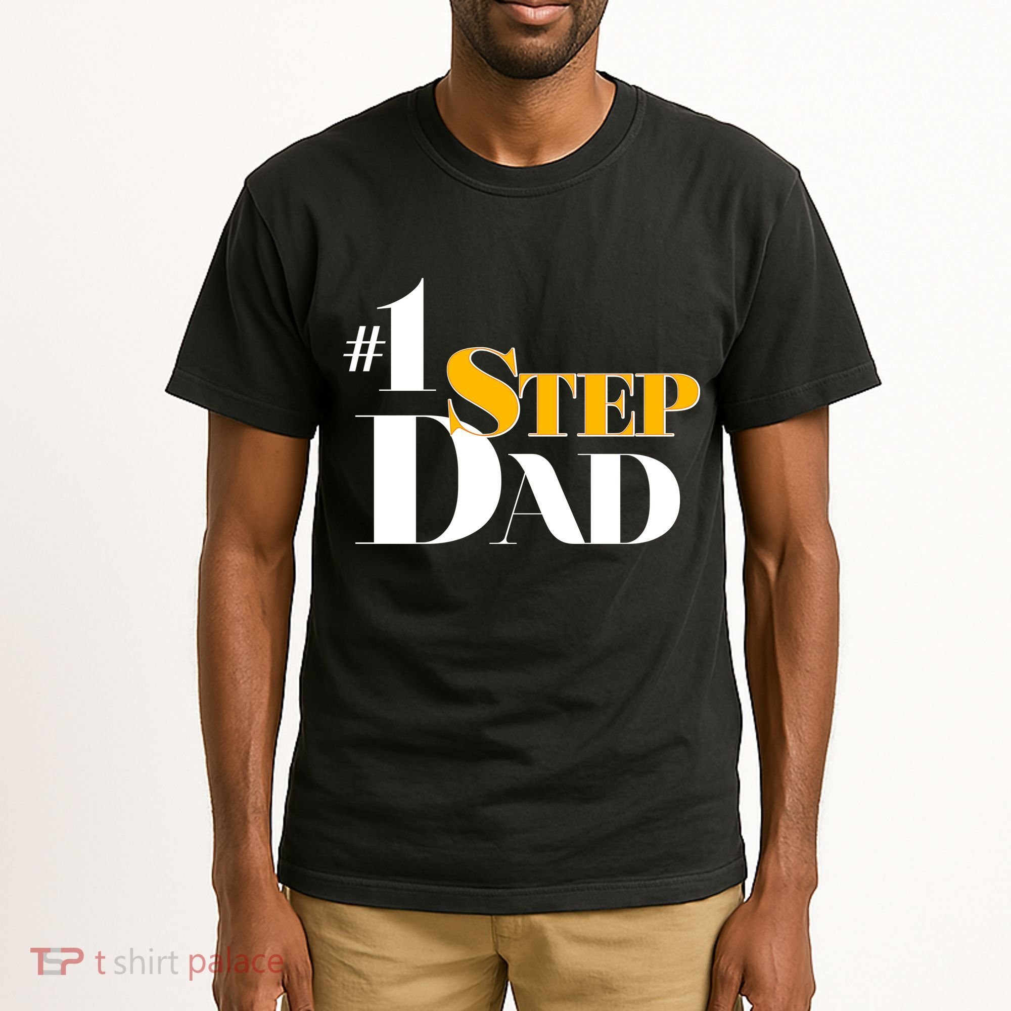 No 1 Step Dad Father's Day Tall T-Shirt