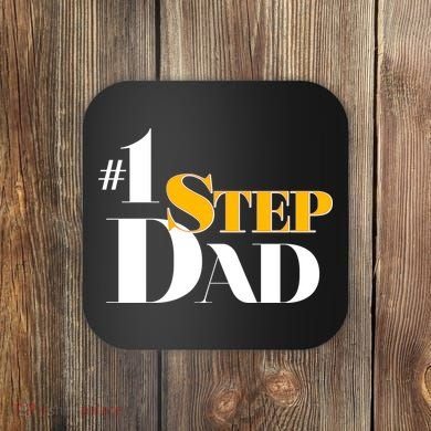 No 1 Step Dad Father's Day Coaster
