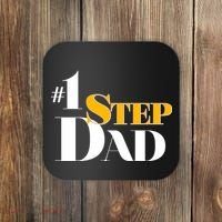 No 1 Step Dad Father's Day Coaster thumb 0