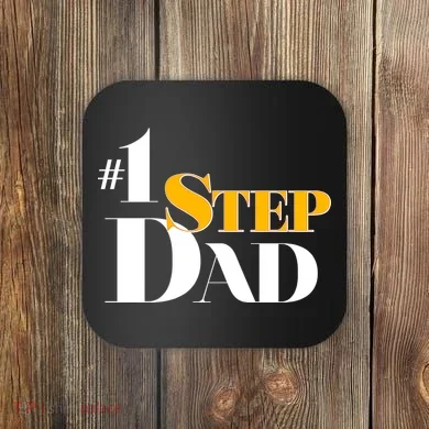 No 1 Step Dad Father's Day Coaster