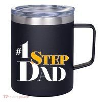 No 1 Step Dad Father's Day 12oz Stainless Steel Coffee Mug thumb 0