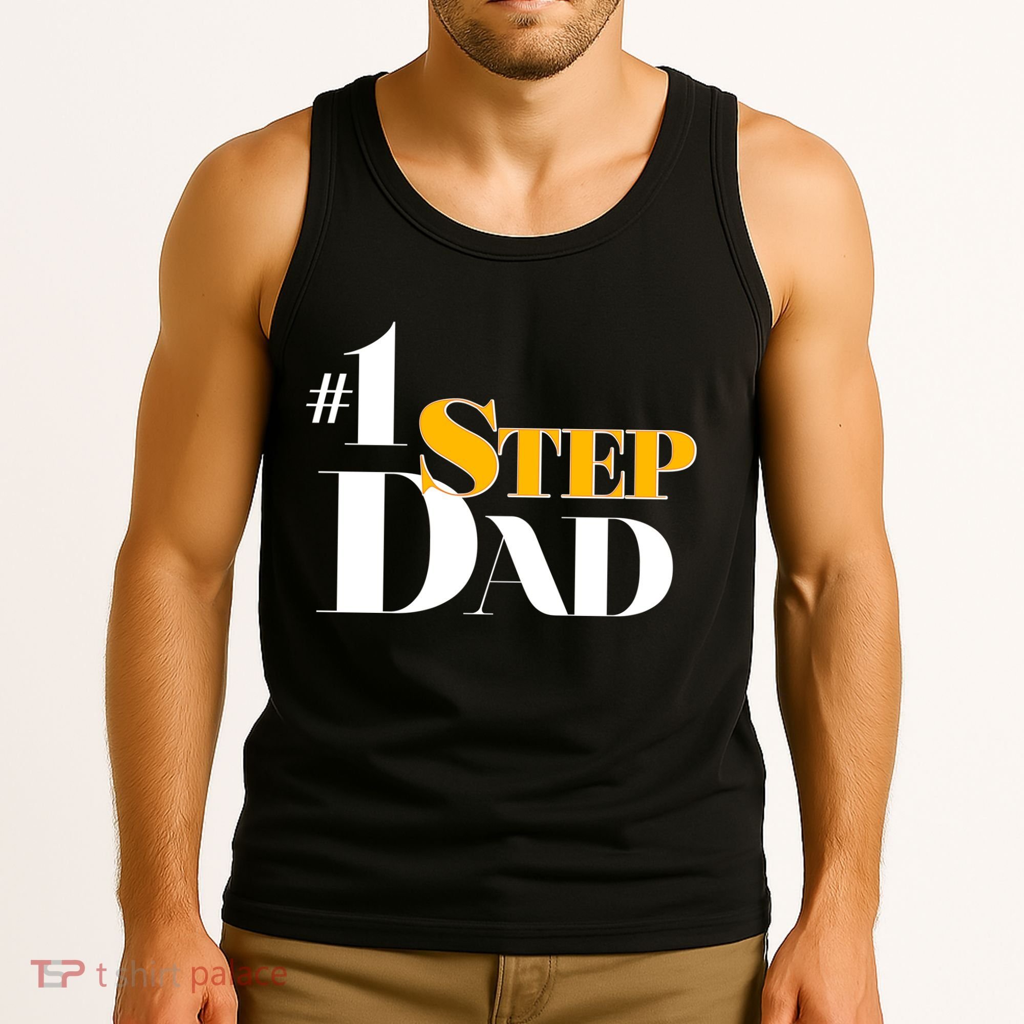 No 1 Step Dad Father's Day Tank Top
