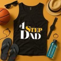 No 1 Step Dad Father's Day Tank Top thumb 4