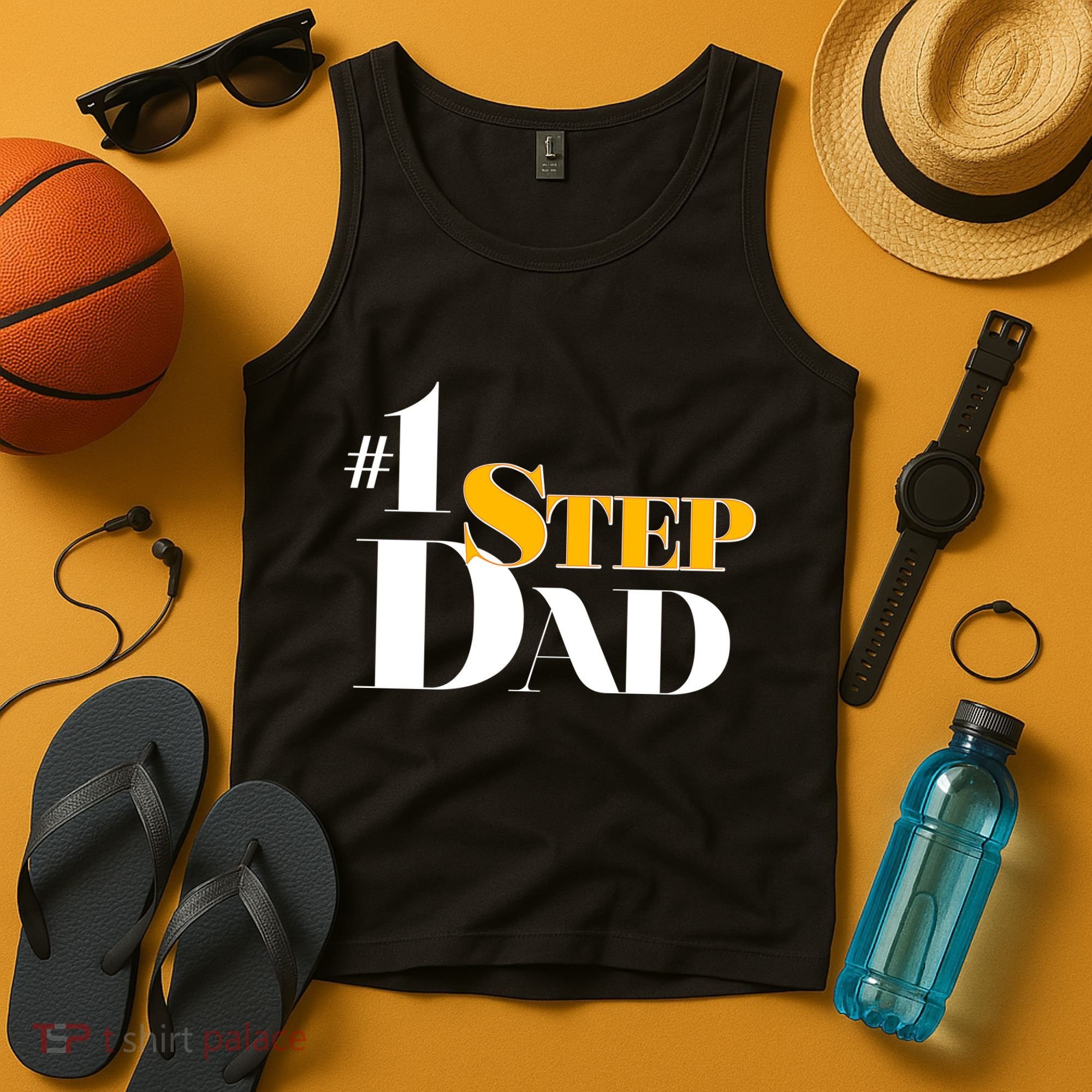 No 1 Step Dad Father's Day Tank Top