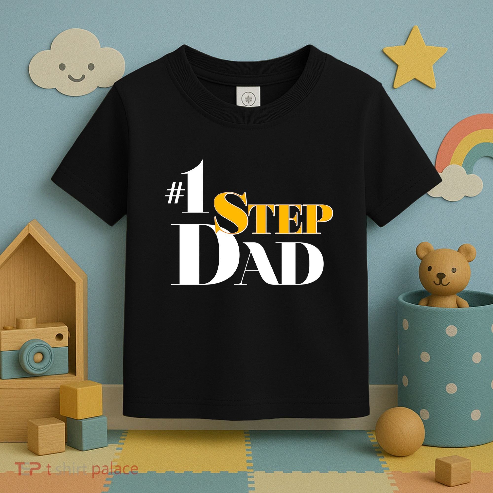 No 1 Step Dad Father's Day Toddler T-Shirt