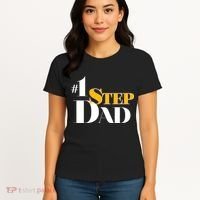No 1 Step Dad Father's Day Women's T-Shirt thumb 4