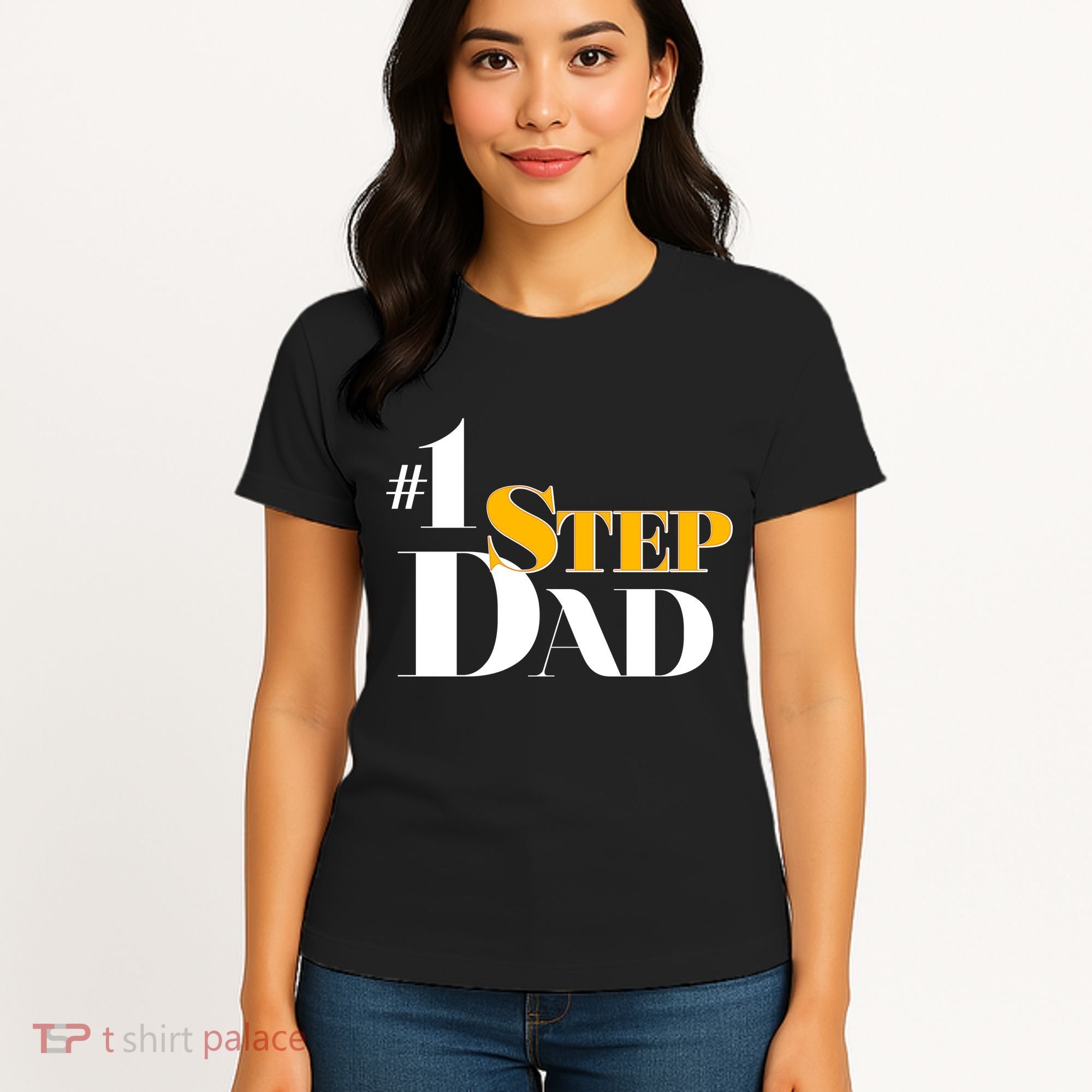 No 1 Step Dad Father's Day Women's T-Shirt