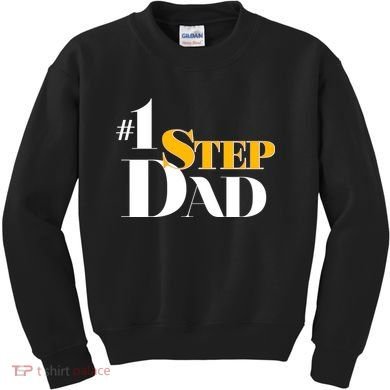 No 1 Step Dad Father's Day Kids Sweatshirt