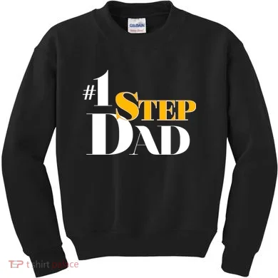 No 1 Step Dad Father's Day Kids Sweatshirt