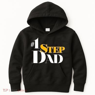 No 1 Step Dad Father's Day Kids Hoodie