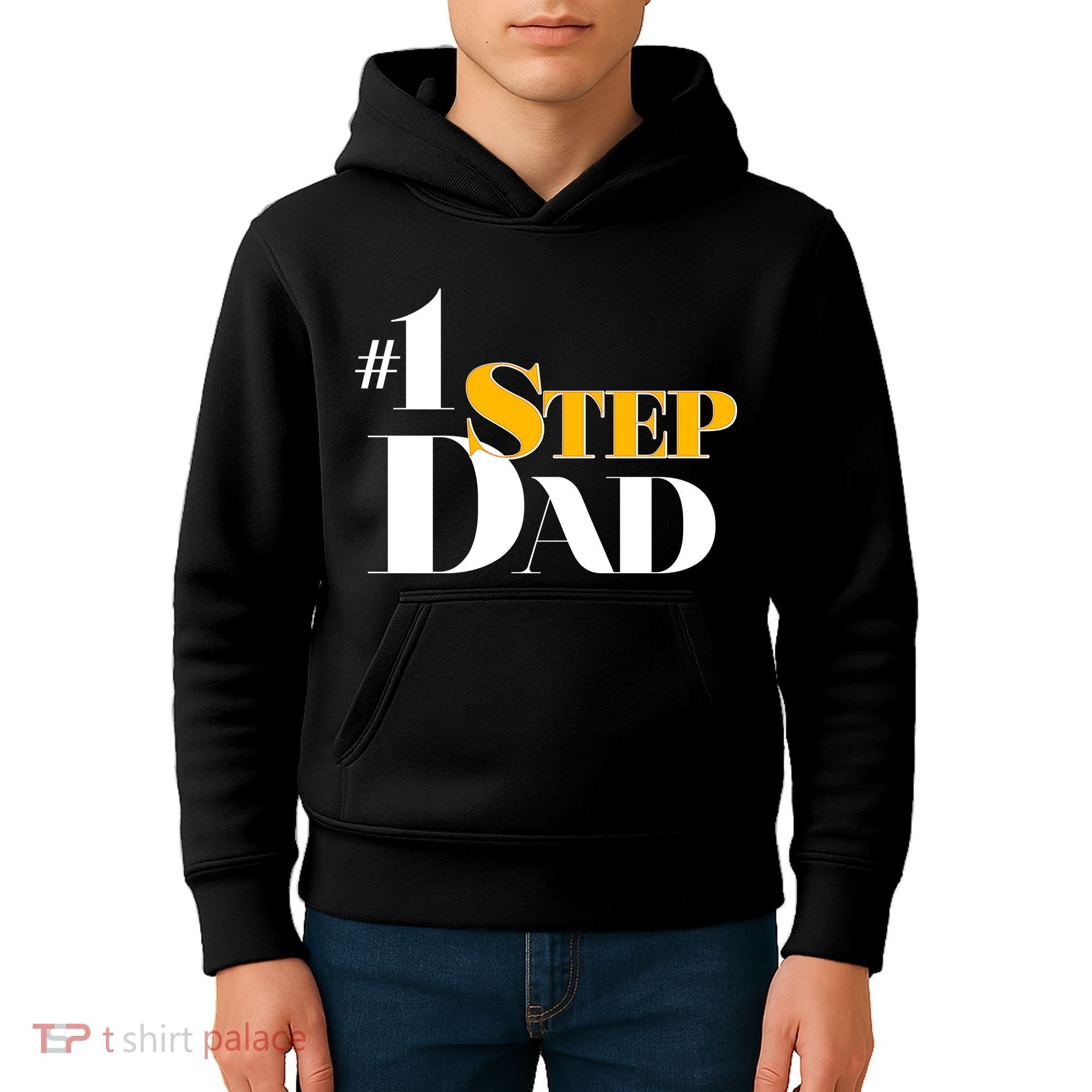 No 1 Step Dad Father's Day Kids Hoodie
