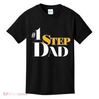 No 1 Step Dad Father's Day Kids T-Shirt thumb 0
