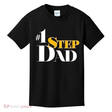 No 1 Step Dad Father's Day Kids T-Shirt