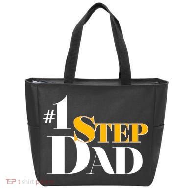 No 1 Step Dad Father's Day Tote Bag
