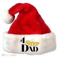 No 1 Step Dad Father's Day Santa Hat thumb 0