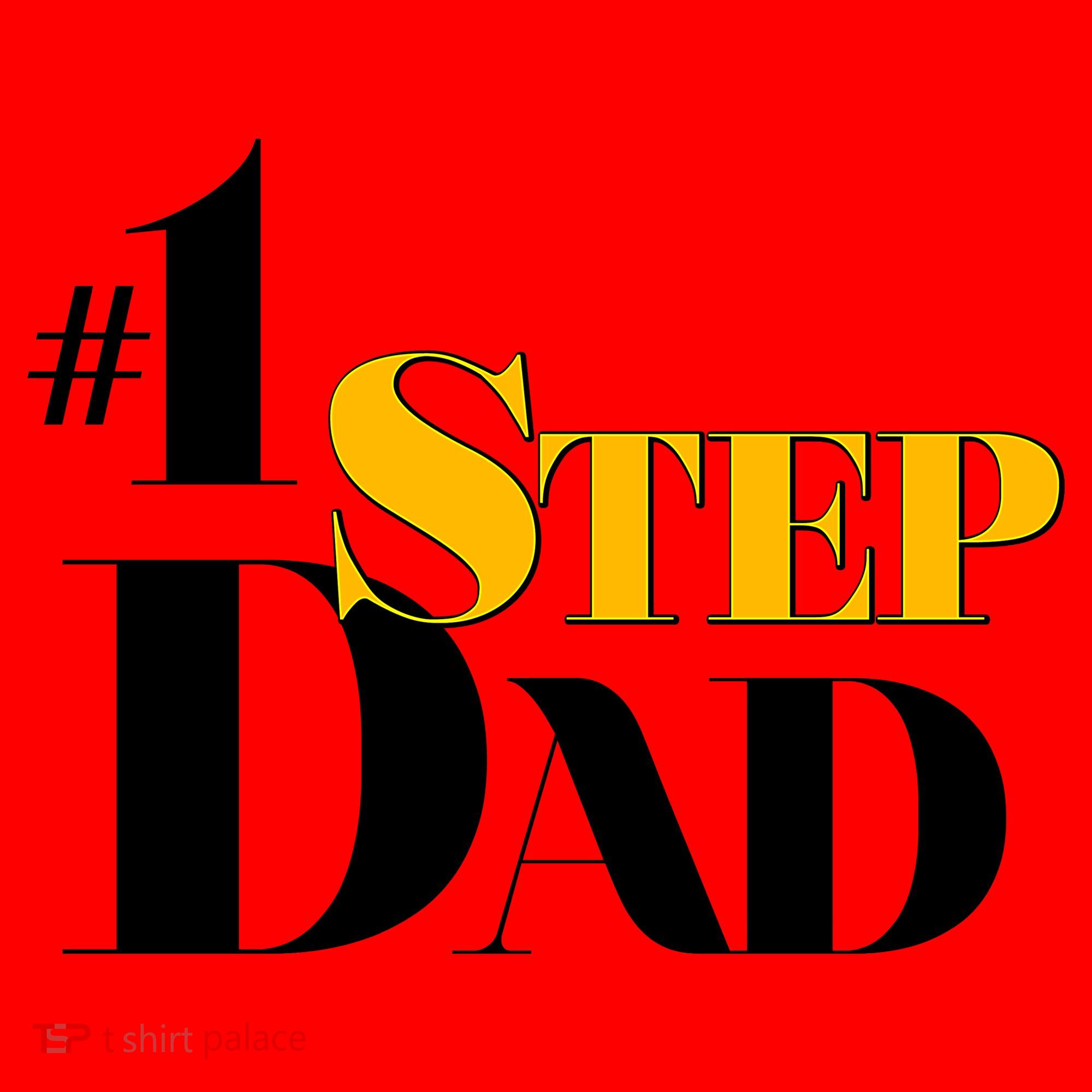 No 1 Step Dad Father's Day Santa Hat